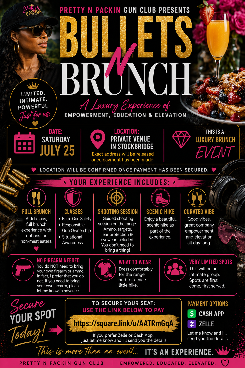 Bullets & Brunch: Royal & Rugged Glamping Experience